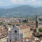 Vue de Florence sur santa croce
