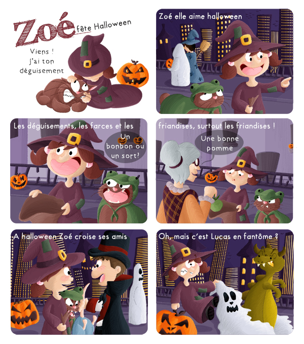 BD jeunesse Zoé fête Halloween
