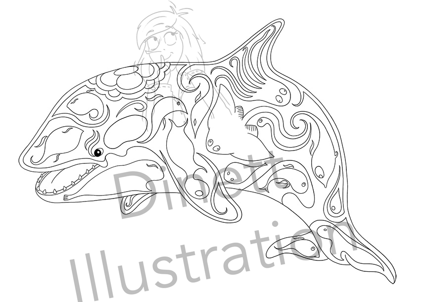 Coloriage Orque A Imprimer Gratuit