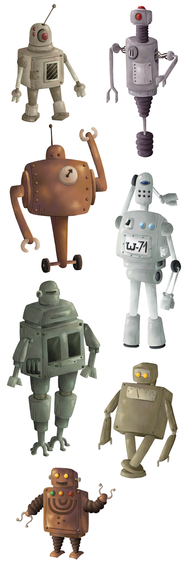 Character design robots