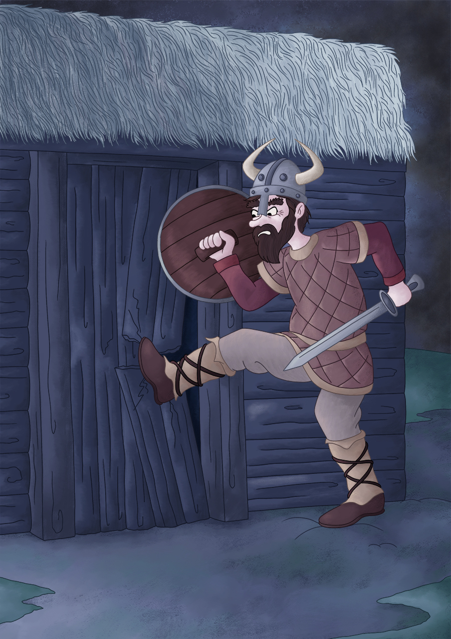 Illustration parascolaire les vikings attaquent
