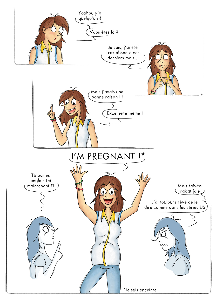 Illustration blog le journal d'une grossesse