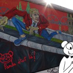 Panda tag le mur de Berlin